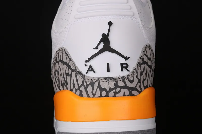 All categories Air Jordan Jordan series basketball shoes Air Jordan 3 Air Jordan 3 Retro "Laser Orange" AJ3 Joe 3 White Yellow White Orange Lakers CK9246-108